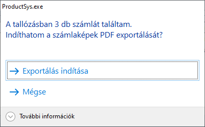 Műveletek Számla Export2